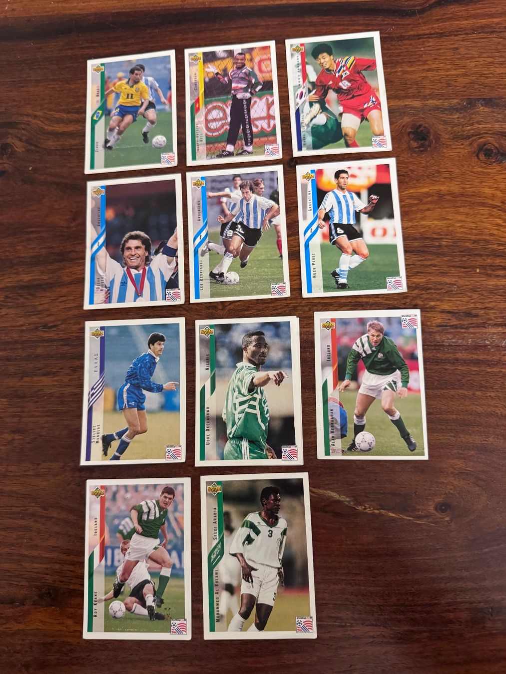 Carte collezionabili: 11 Upper Deck World Cup 1994 Sammelkarten gebraucht – Usato da Zürich venduto da 2013tg