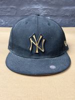 Casquette New Era NY Yankees noire dorée taille 55.8cm