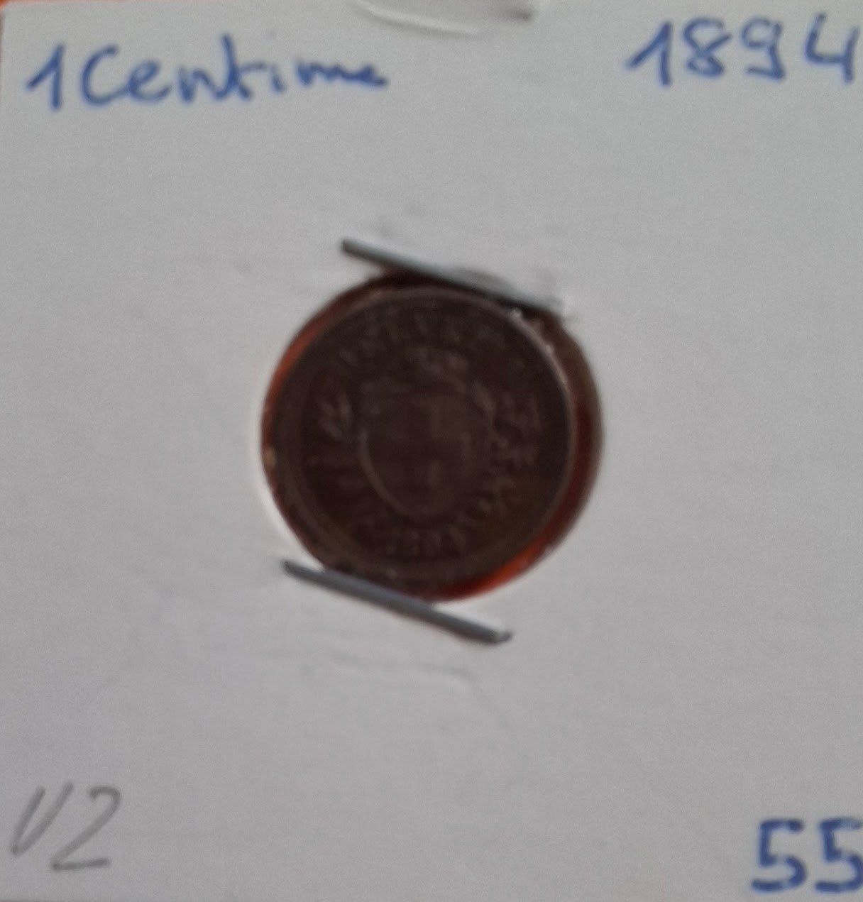 Tutti le monete: CHF 0.01 1894 Schweiz VZ – Usato da Fribourg venduto da Kiki020