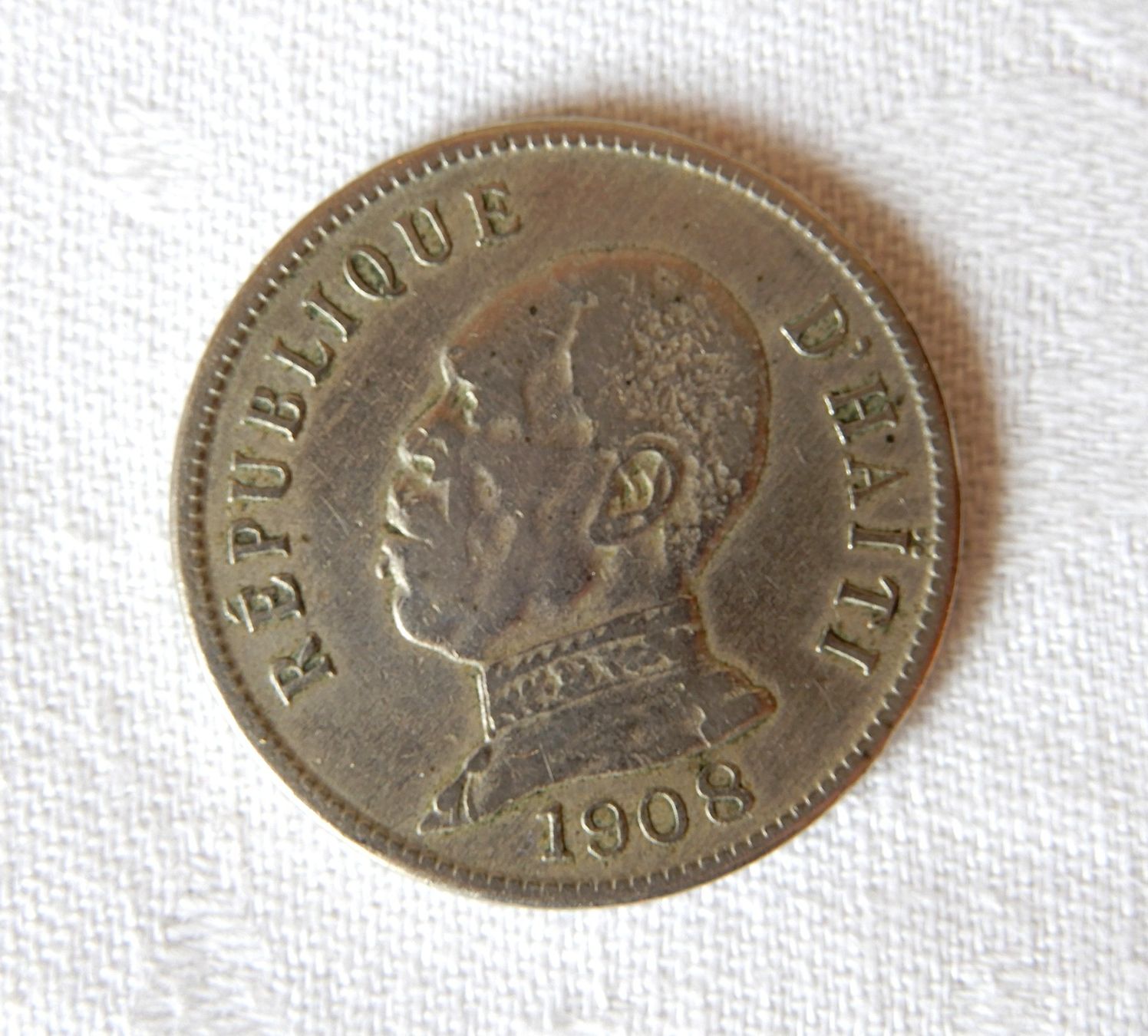 Tutti le monete: Münze 50 centimes Haiti 1908 – Usato da Senèdes venduto da Framboise52