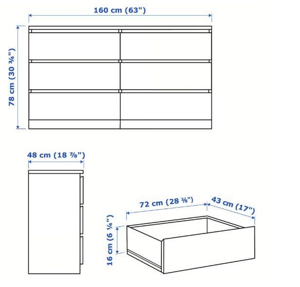 Ikea Cassettiere: IKEA Kommode MALM – Usato da Widnau venduto da mag_5c6t 1