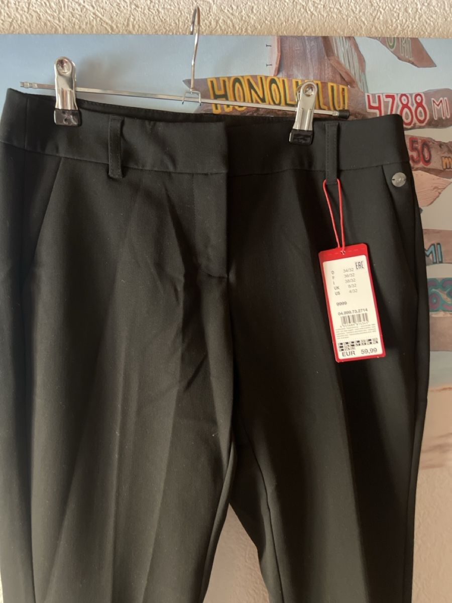 S.Oliver Hosen: Schwarze S.Oliver Stoffhose, Gr. 34/32 – Neu und originalverpackt aus Linden von Annelie12 1