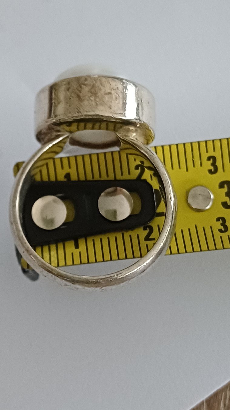 Anelli: Silberschmuck Ring mit Perle, gut erhalten, elegant – Usato da Arlesheim venduto da savina01 3