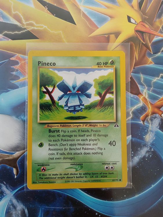 Pineco Neo - Vintage Pokémon TCG Karte | Kaufen auf Ricardo