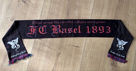 FC Basel Fanschal schwarz Mythos 1893 