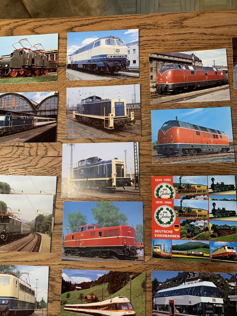 Modelleisenbahnen: Deutsche Diesel - E - Loks, andere, Bilder- Postkarten 33 St – Gebraucht aus Winden von EmilNeu 6