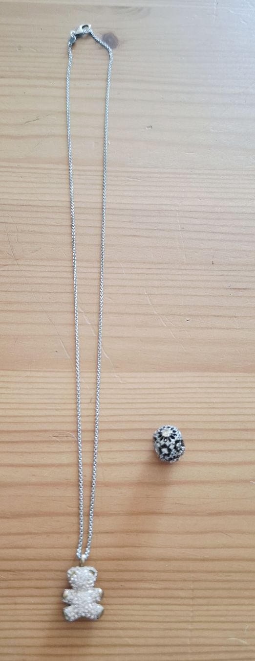 Sonstiger Schmuck: Lot Pandora bead, Swarovski 🐻, Ti Sento chain silver 925 – Gebraucht aus Leysin von Libelluli