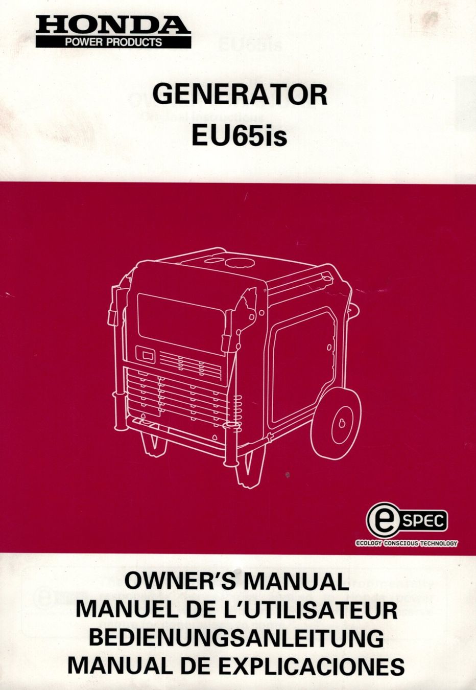 Honda Générateurs de courant: HONDA Generator EU65is – D'occasion à Därligen par hdlupo 6