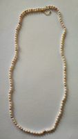Elegante Süsswasserperlenkette, Rosé-Weiss 86cm