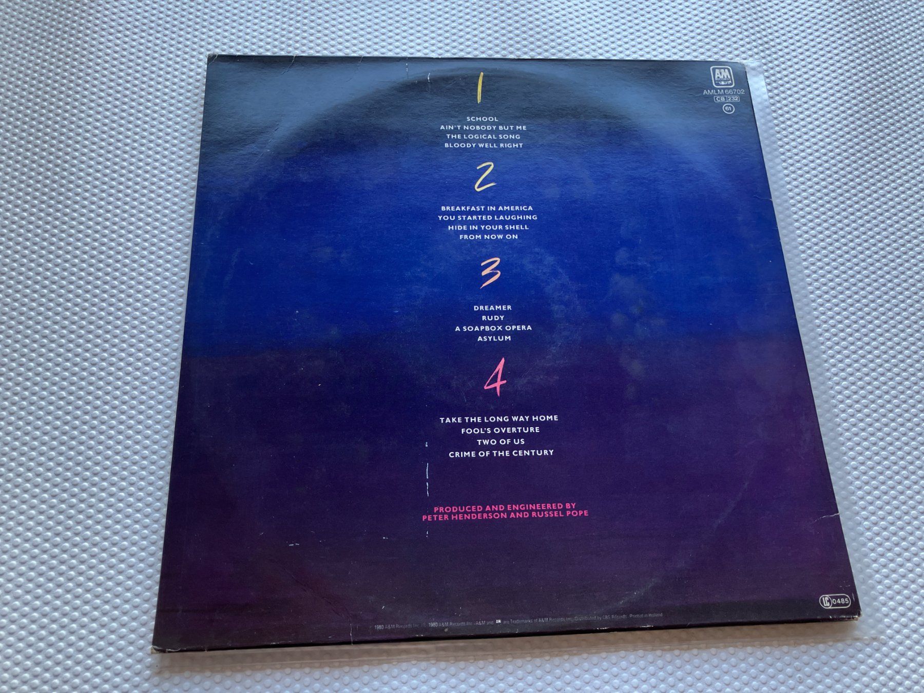 Dischi in vinile: Supertramp – Usato da Aarwangen venduto da Jukebox3 1