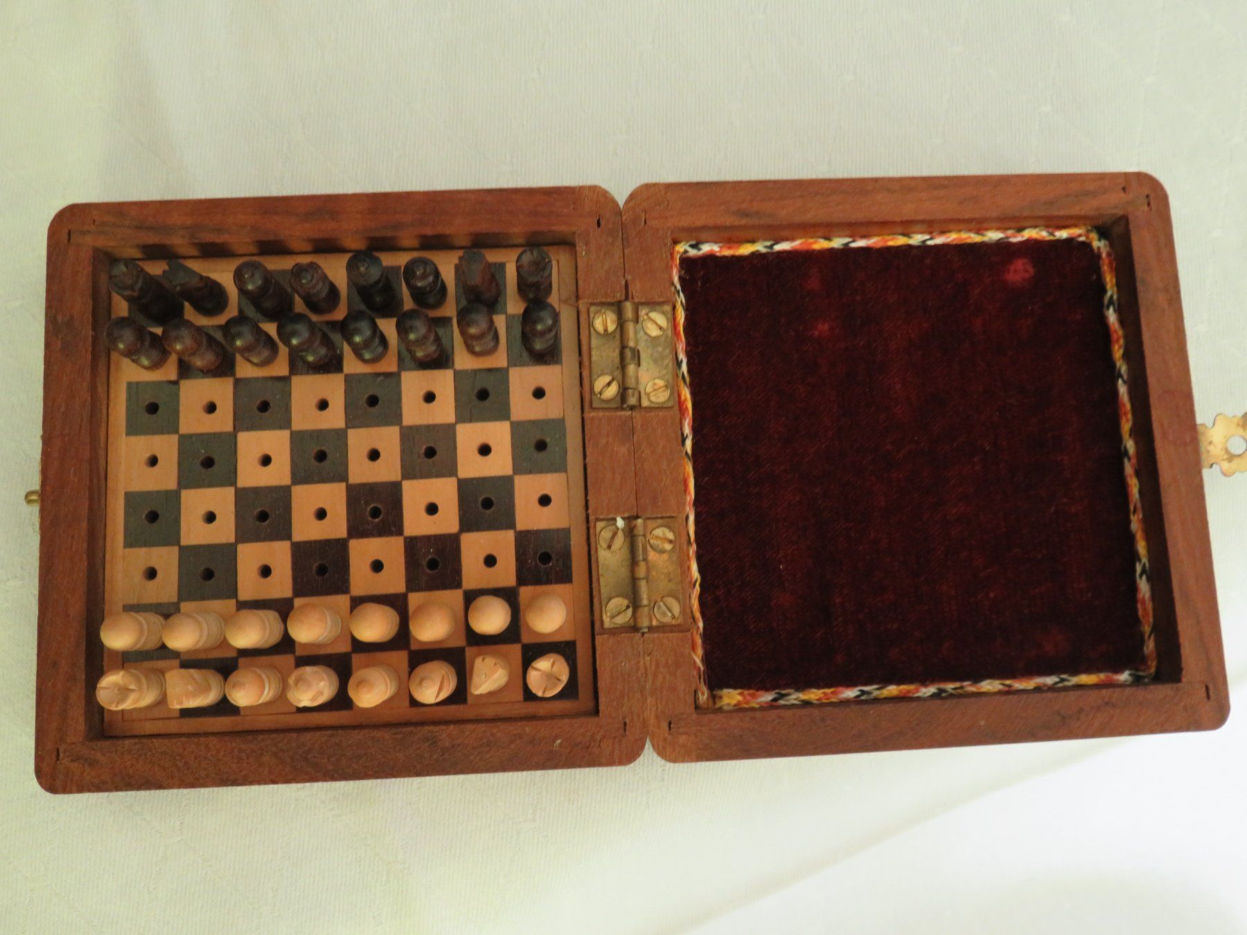 Spiele: Altes Reiseschach in Holzbox – Gebraucht aus Susten von Enzian3925 1