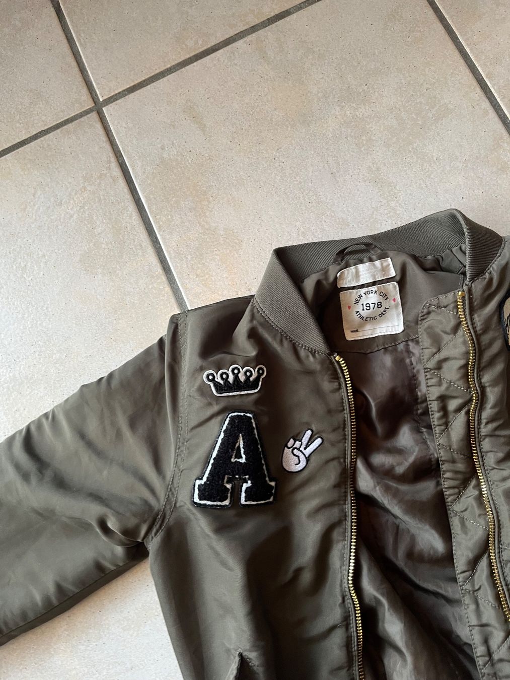 H&M Giacche & Cappotti: Blouson 152 H&M  vert militaire – Usato da Orpund venduto da Mary8972 4