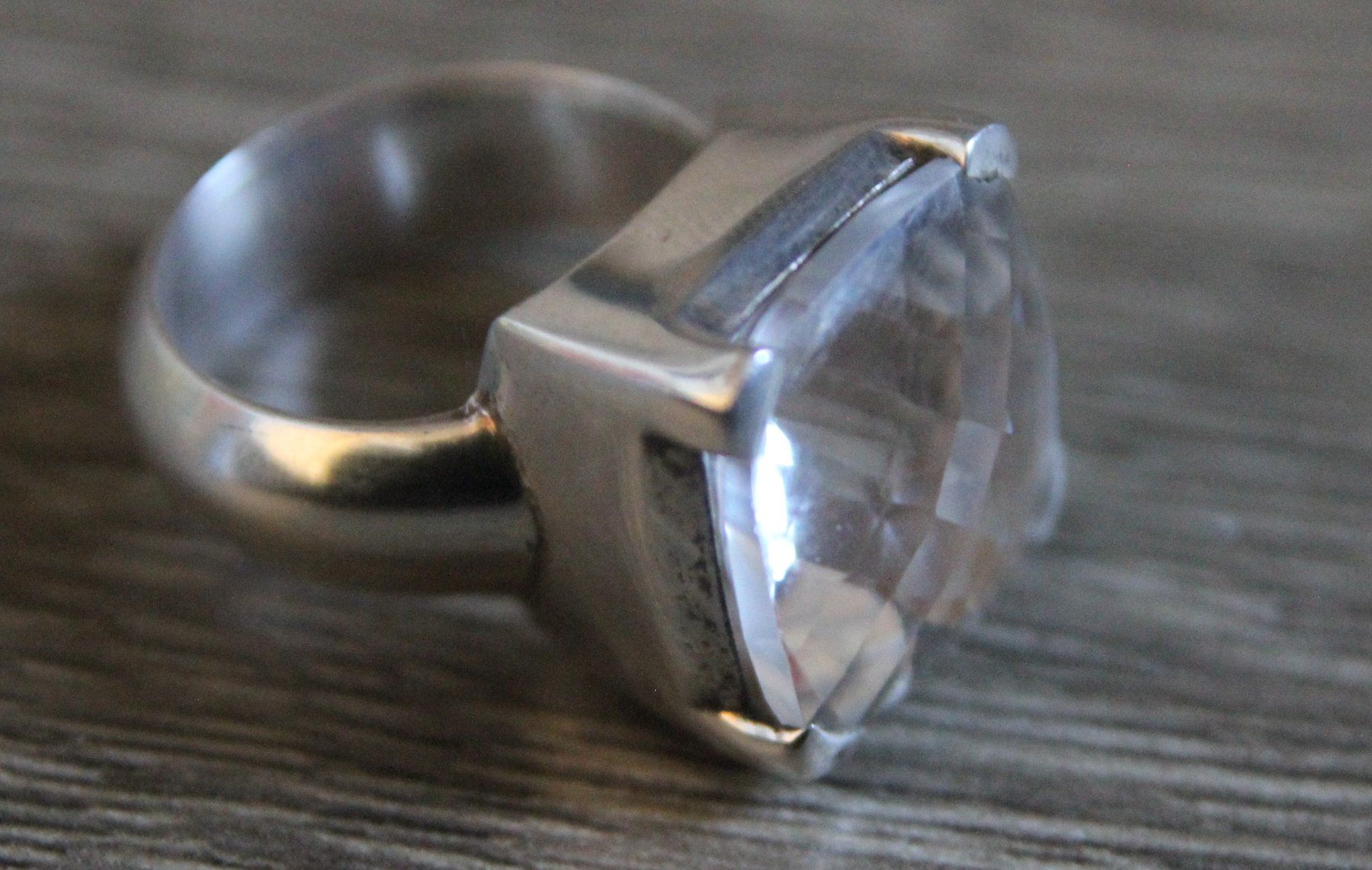 Anelli: Bergkristall  Ring  Schmuck Grösse 54 – Usato da Matten b. Interl venduto da EdelsteineInterlaken 6