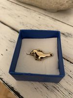 Pierre Lang Knopfbrosche Pin Seelöwe vergoldet NEU