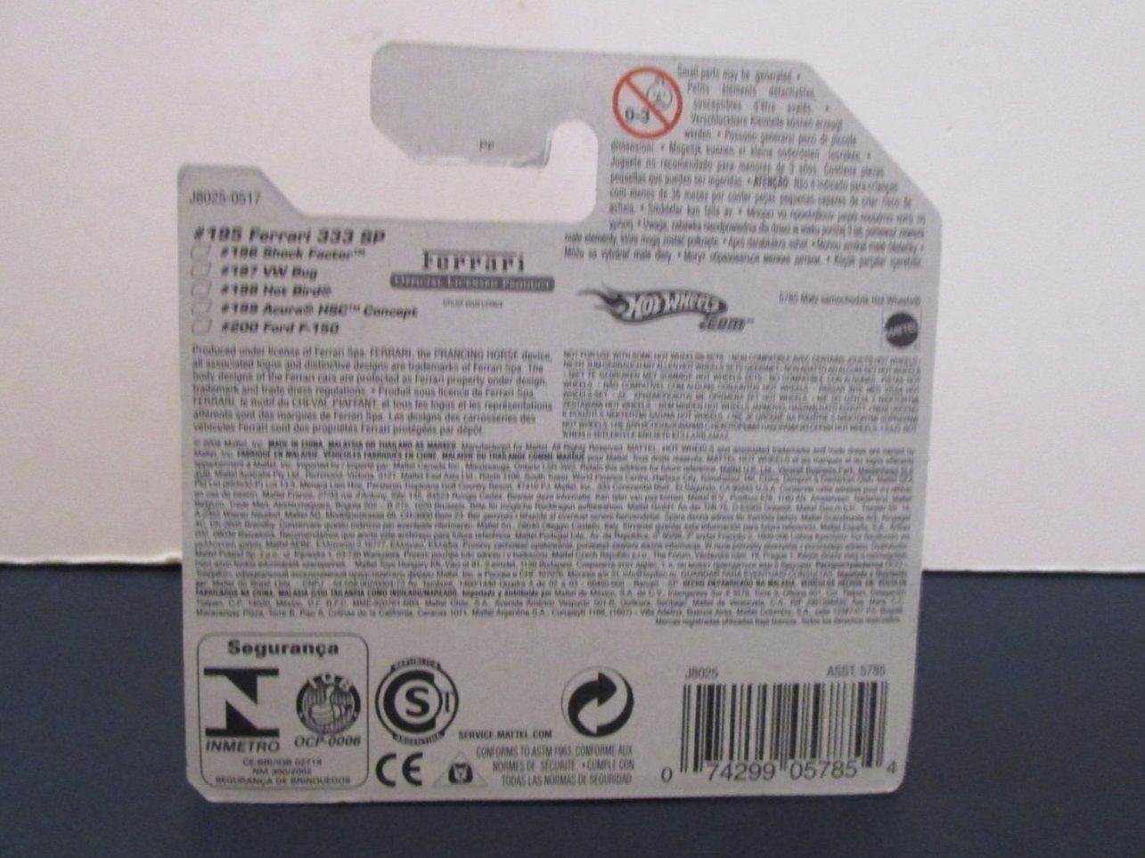 Ferrari Modellini d'auto: HOT WHEELS FERRARI 333 SP - L3092 – Nuovo e nell'imballaggio originale da Chêne-Bourg venduto da breno56 1