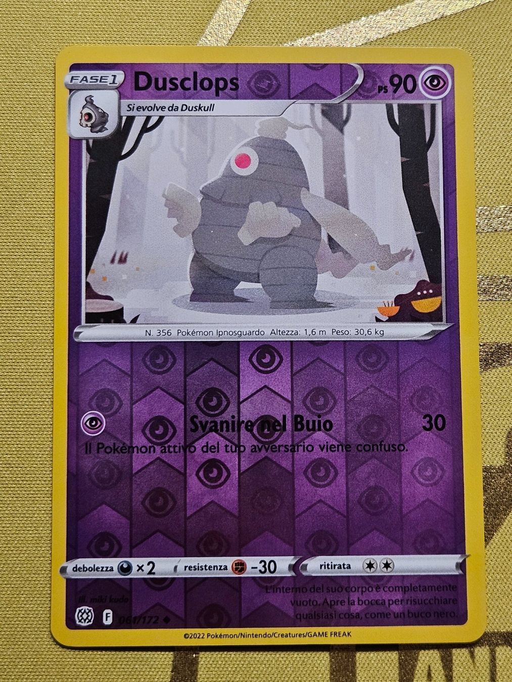 Pokémon Carte collezionabili: Brilliant Stars - Dusclops 061/172 IT – Usato da Bellinzona venduto da Pokemarco