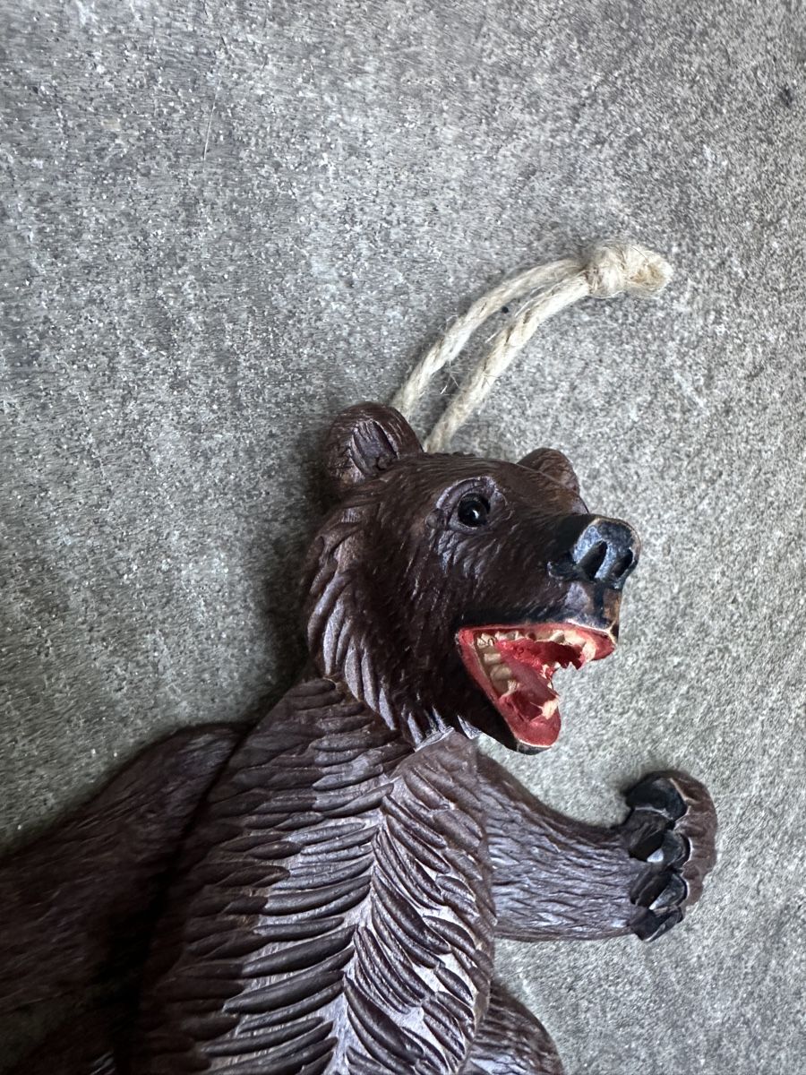 Statuette: alter handgeschnitzter Bär / Hampelmann – Usato da Zürich venduto da frauflufelberg 5