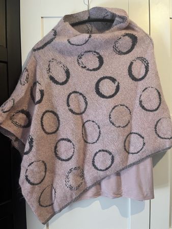 Ensemble Poncho et haut Sarah Pacini rose