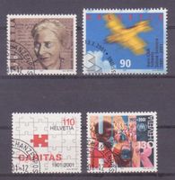 Serie SBK-Nr. 1015/1018 (Sondermarken, 2001) gestempelt