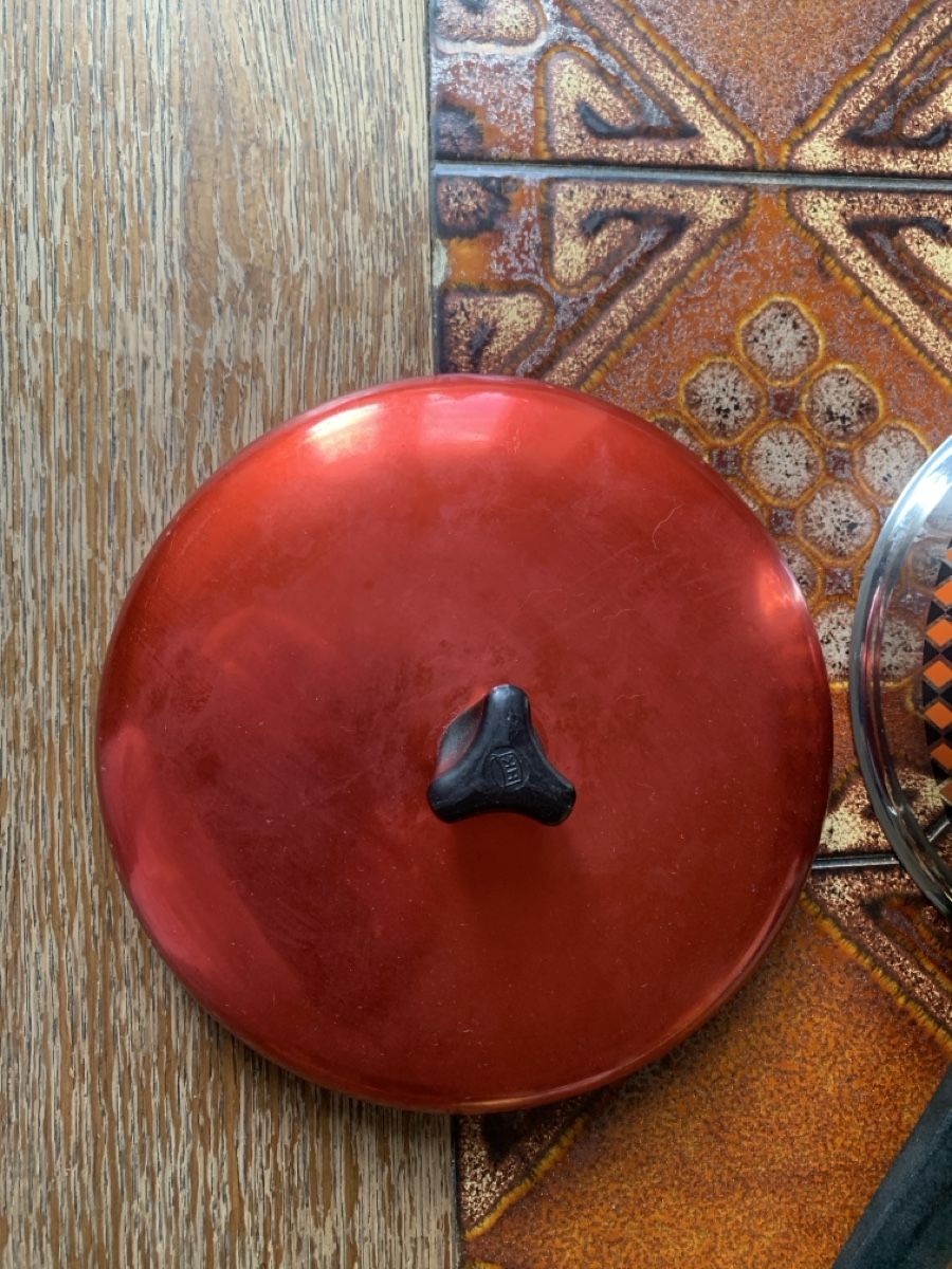 Pentole: Retro Kochtopf Orange, Vintage Küche, – Usato da Laufen venduto da Twingi33 4