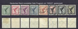 Deutsches Reich Satz Flugpost von 1926 gest