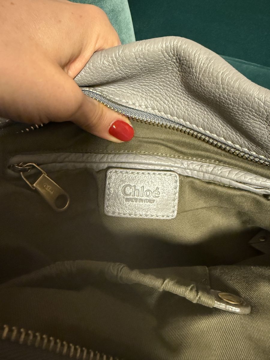 Chloé Borse da donna: Chloé Ledertasche Grau, geräumig & elegant – Usato da Wollerau venduto da Falou_Sch 4