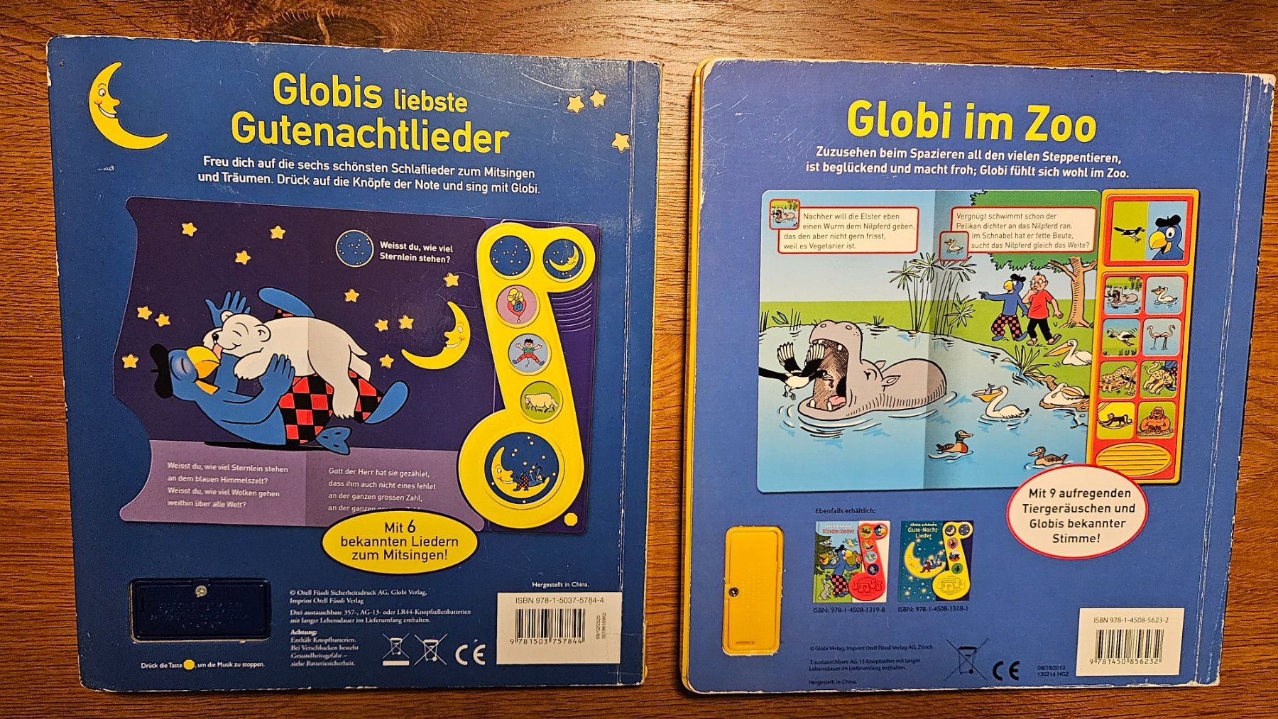 Libri: 2x kartonierte Globibücher mit Liedern/Geräuschen – Usato da Walenstadt venduto da SayJay 1