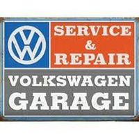 Rusty Blechschild-VW-SERVICCE &REPAIR - 30 x 40 cm