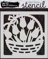 Brutus Monroe Stencil ** Tulip Basket **