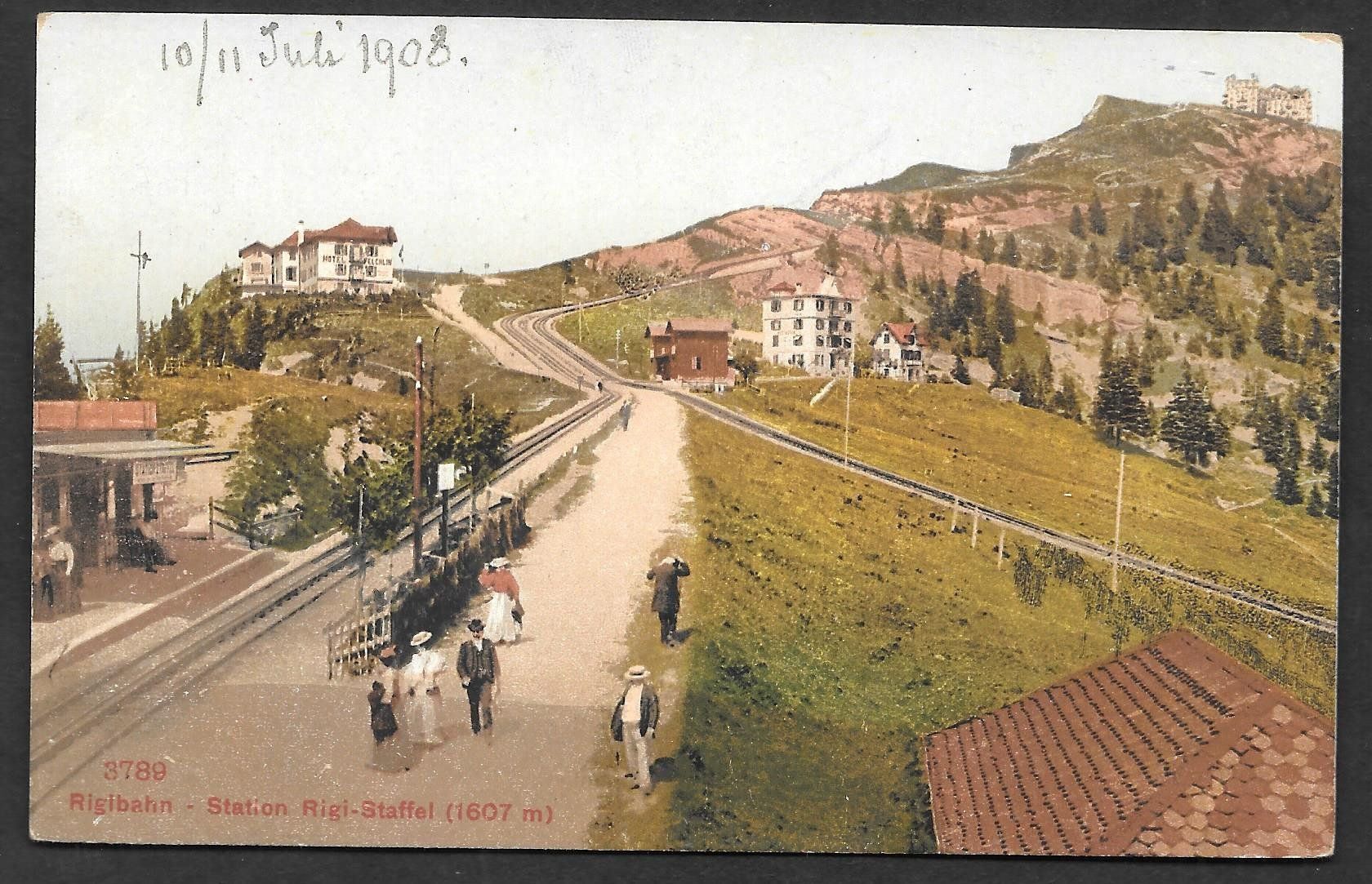 Ansichtskarten: Station Rigi - Staffel Rigibahn – Gebraucht aus Olten von clotaldi