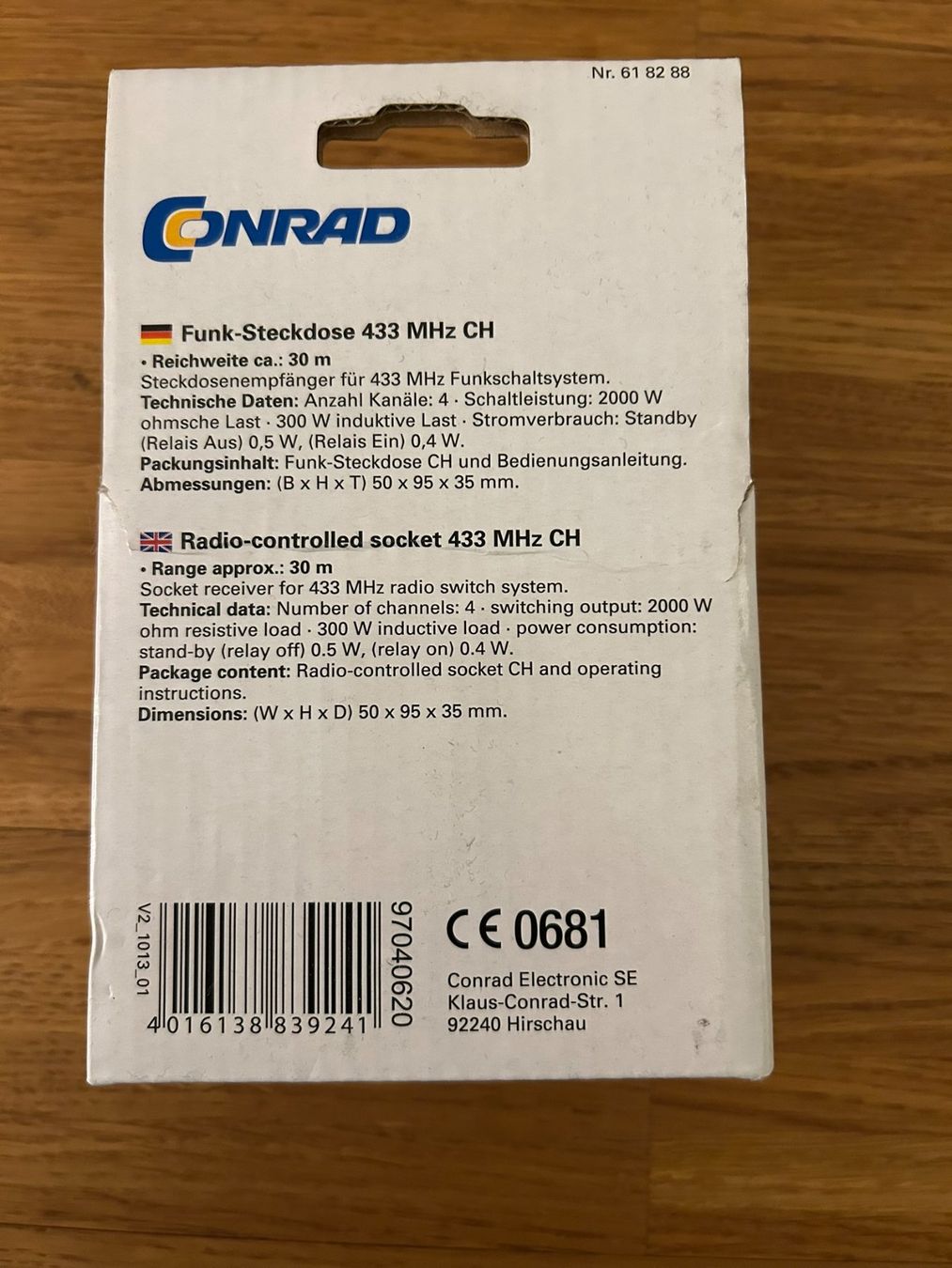 Stecker: Funksteckdose 433MHz CH (Reichweite ca. 30m) – Gebraucht aus Küsnacht ZH von filo_fila8700 1