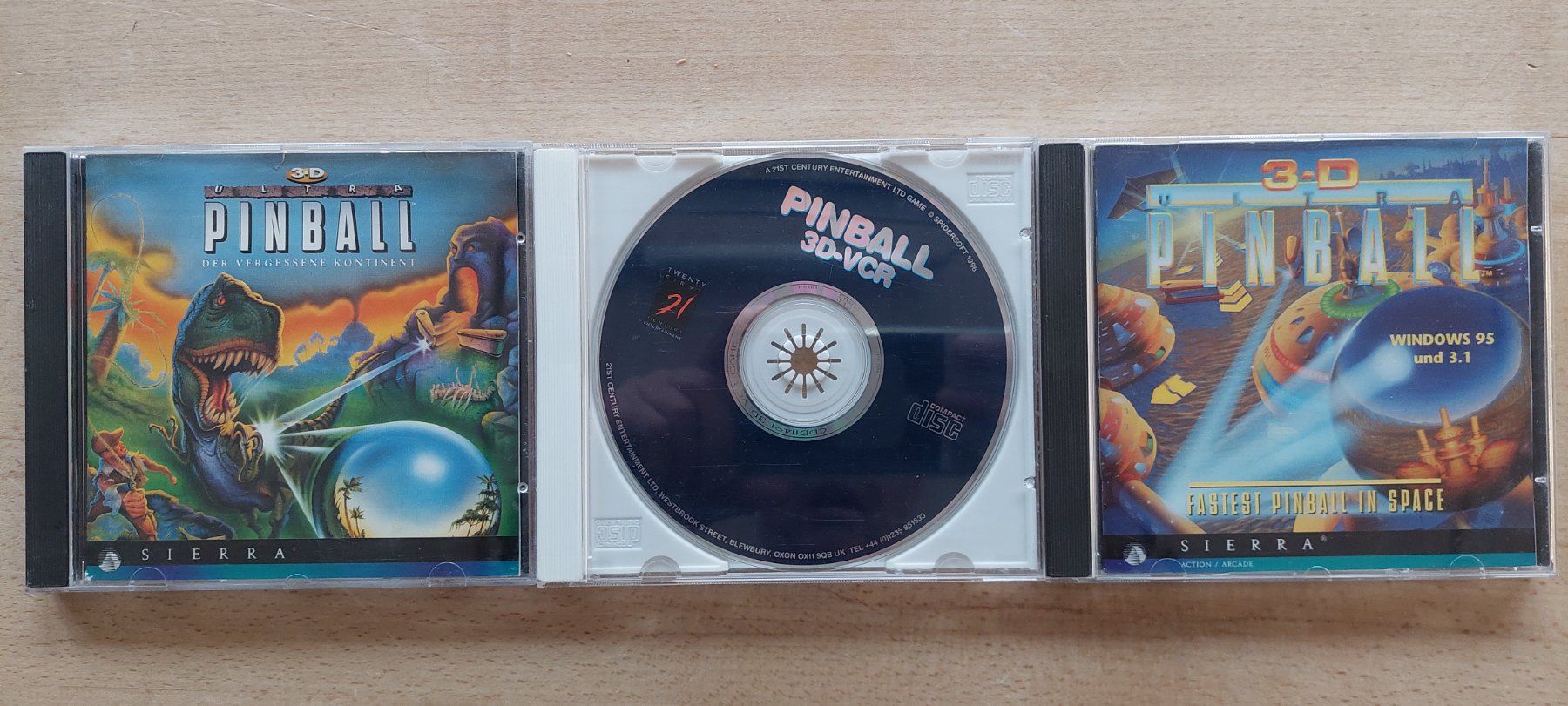 Giochi: Pinball, 3 PC- Flipper- Spiele – Usato da Bremgarten b. Bern venduto da Faenki