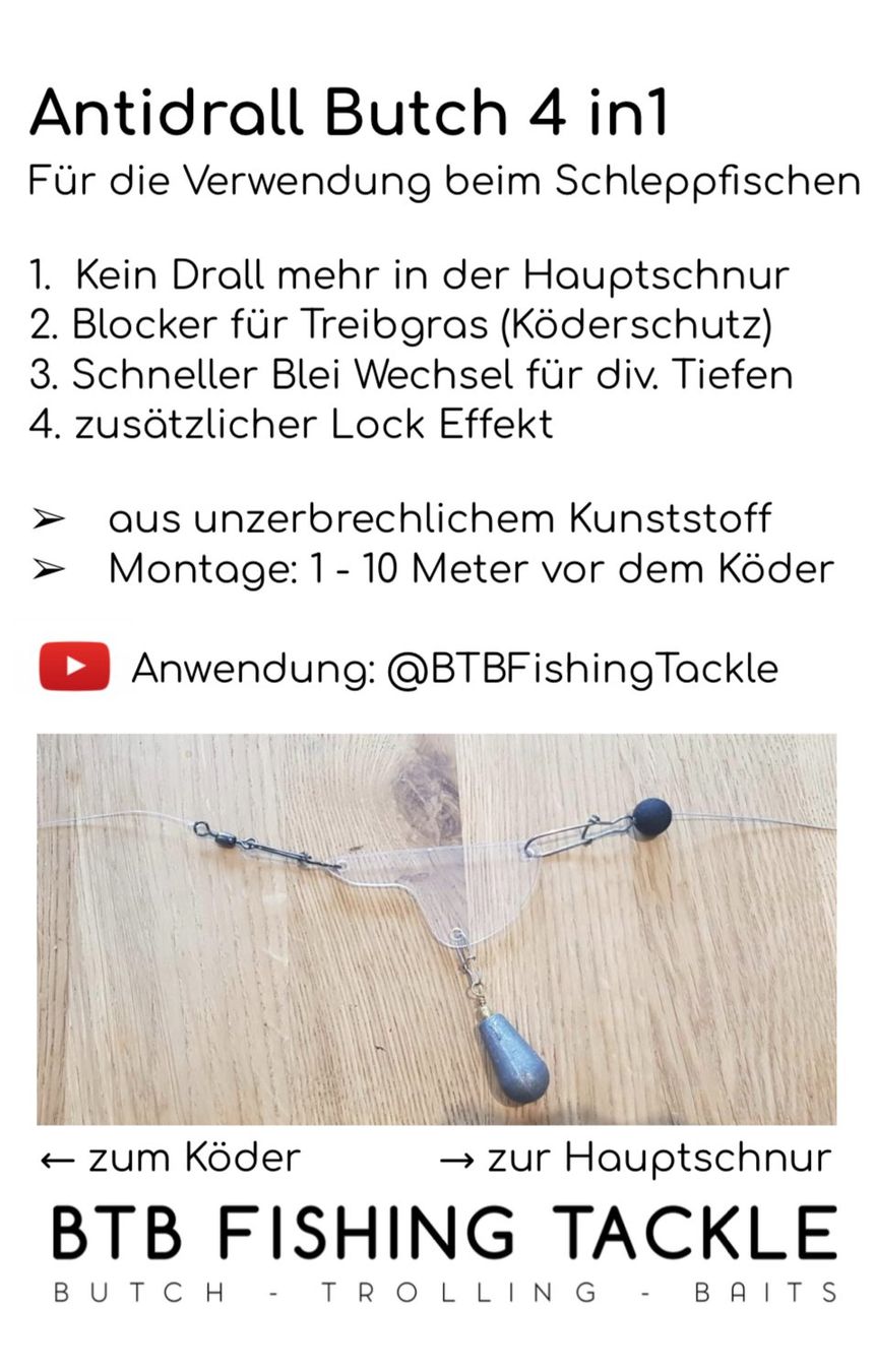 Esche: Butch Antidrall - 4in1 - Blei Halter Schleppfischen – Nuovo e nell'imballaggio originale da Wolhusen venduto da BTB_FishingTackle