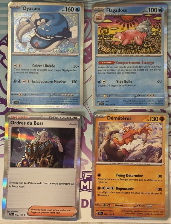 Lot de 4 Cartes Pokémon Holos Reverse FR (Neu (gemäss Beschreibung)) in ...