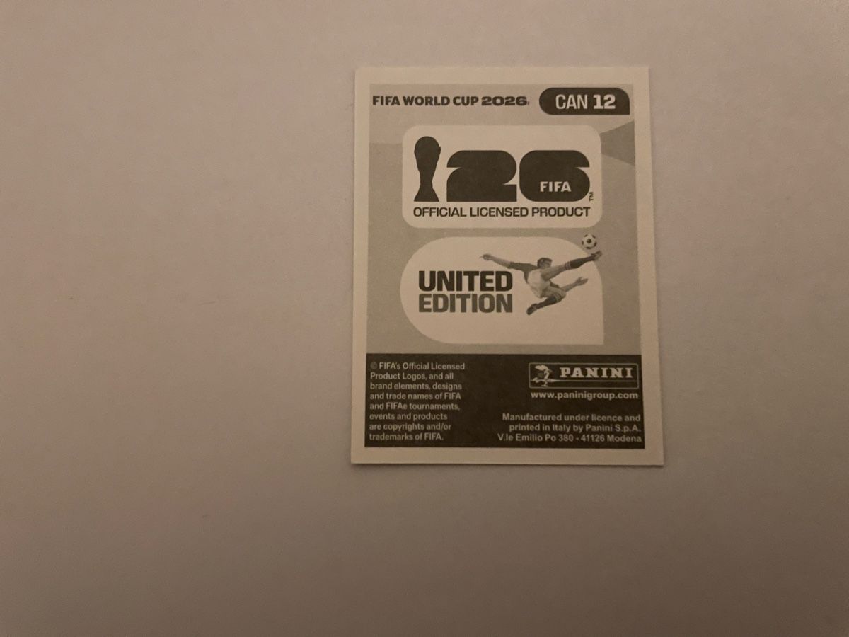 Panini Carte collezionabili: FIFA WM 2026 Jonathan Osorio CAN 12 – Nuovo (secondo la descrizione) da Winterthur venduto da Cobraforce 1