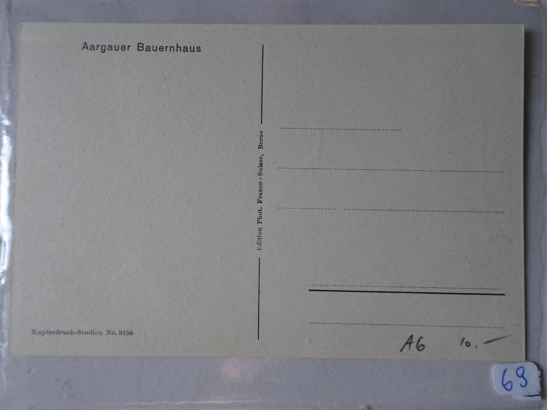 Cartoline postali: Aargauer Bauernhaus, alte Ansichtskarte, Top Zustand! – Usato da Schönenwerd venduto da schnitzunddrunter 1