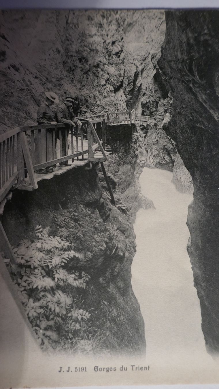 Cartoline postali: Gorges du Trient – Usato da Oberriet SG venduto da ret_7j2k