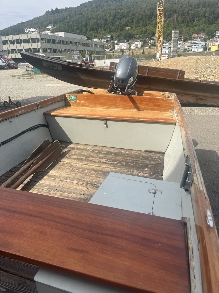 Mändli Boote: Mändli Fischerboot mit 6 Ps Aussenborder – Gebraucht aus Neuhausen von Buda8 3