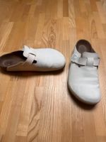 Vegane Birkenstock Boston weiss - Gr. 45