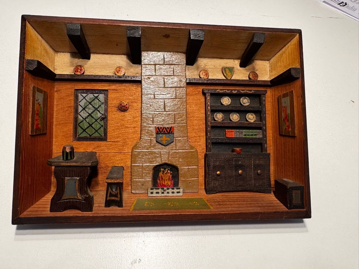 Foto & Immagini: 3D Wandbild Holz Kamin – Usato da Egg b. Zürich venduto da Brocki_Insel_Egg