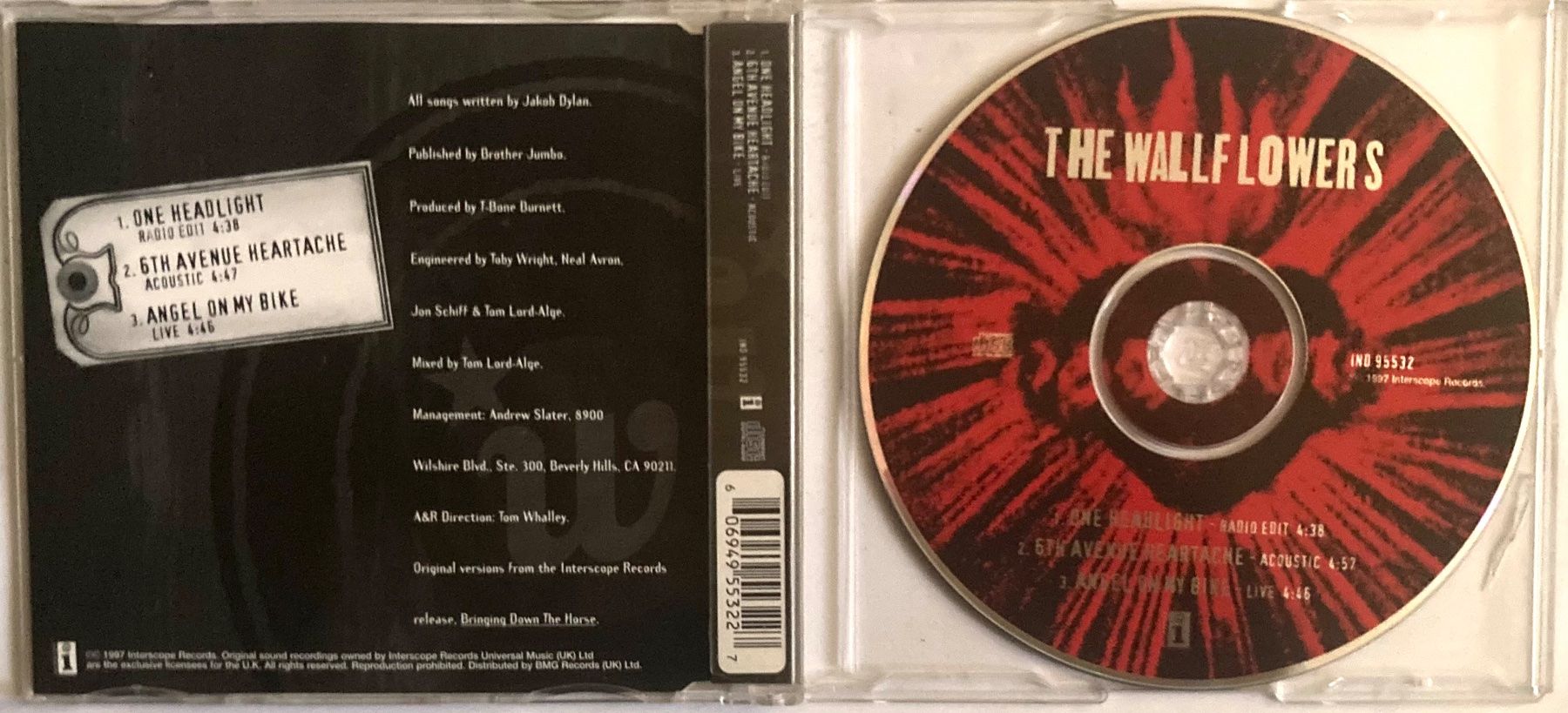CD: THE WALLFLOWERS - ONE HEADLIGHT – Usato da Poliez-Pittet venduto da Newtown-Records 1