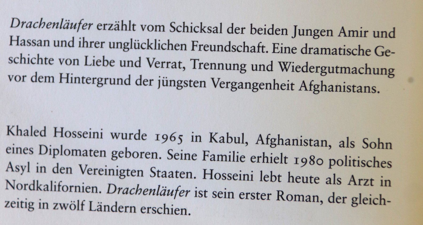 Libri: Drachenläufer von Khaled Hosseini – Usato da Glattfelden venduto da Vrenely 4