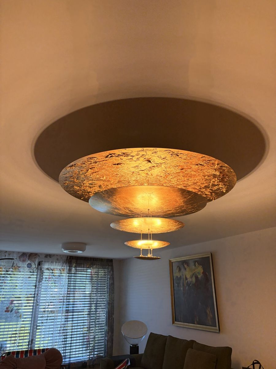 Catellani & Smith Lustres & lampes de plafonds: Catellani Macchina della Luce Leuchte mit Blattgold – D'occasion à Zürich par Sejla