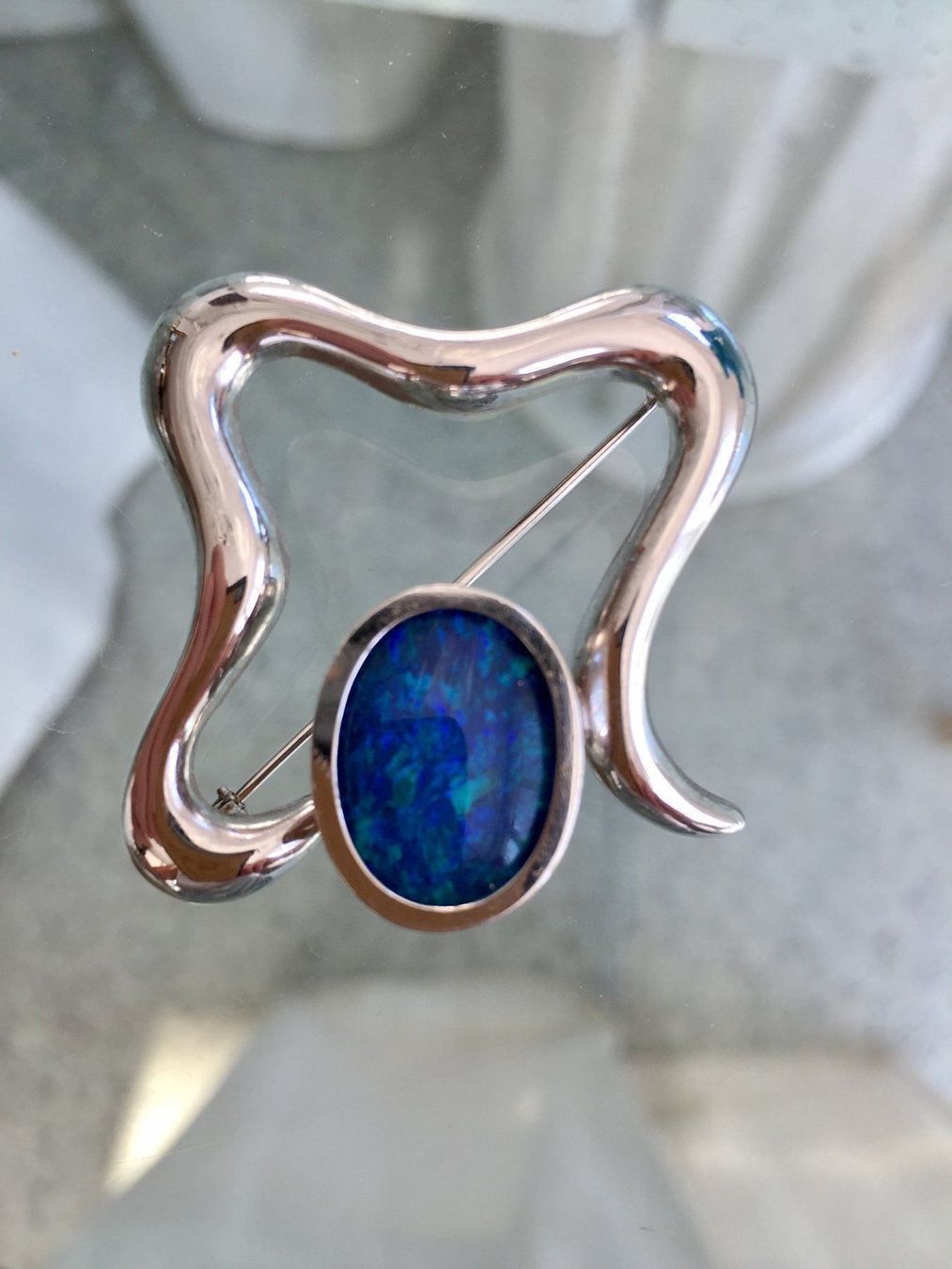 Broschen & Nadeln: WEISSGOLDBROSCHE MIT OPAL – Neu (gemäss Beschreibung) aus Eschenbach SG von Lady020 5