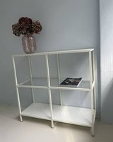 IKEA VITTSJÖ Regal (weiss/Glas, 100x93 cm)
