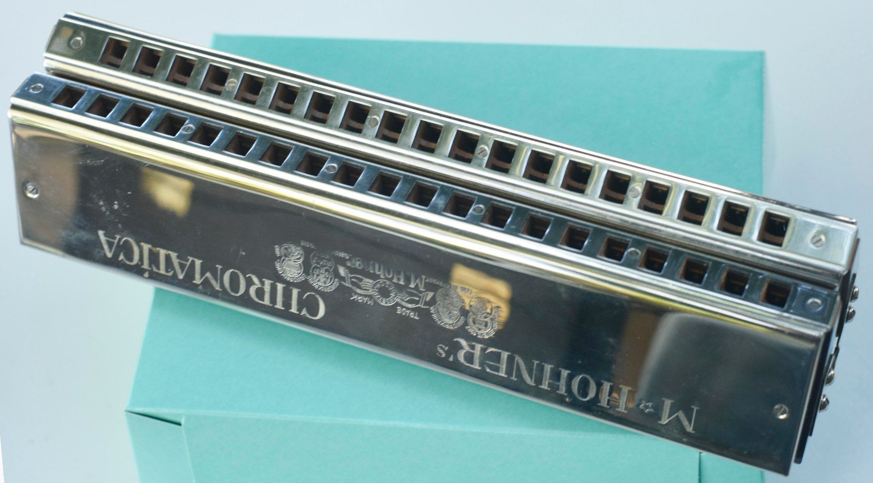 Hohner Strumenti musicali: HOHNER einmalige Bass-Mundharmonica "CHROMATICA" – Usato da Wilen b. Wollerau venduto da tommton 8