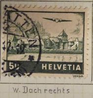 MA64) F29.PA, Flugpostmarke Abart, weissem Dach Kt. 50.-