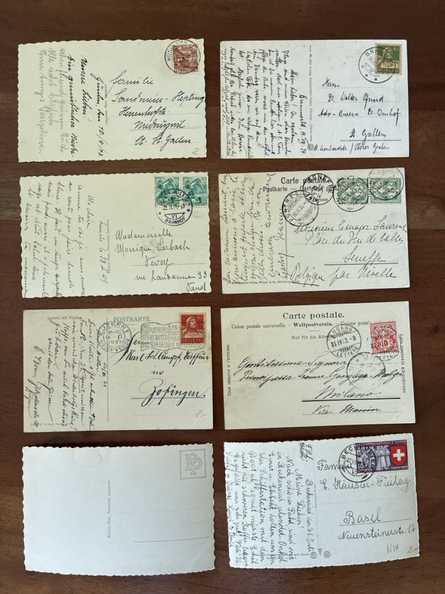 Cartoline postali: 15 Ansichtskarten Schweiz Überraschungs Paket 97 – Usato da Oftringen venduto da Cla.vD.74 3