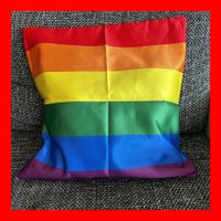Kissenbezug Regenbogen 45 x 45 cm Couch Gay LGBTQ Pride Sofa
