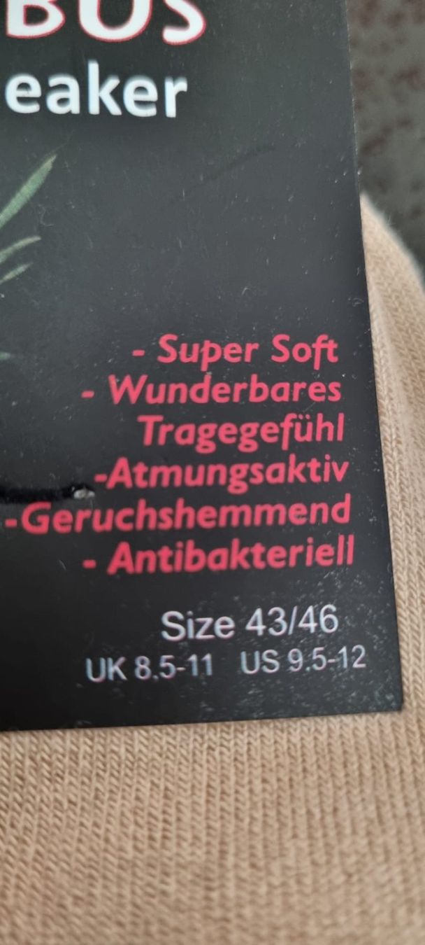 Calze: Bambus Sneakers - Gr. 43 - 46 NEU – Nuovo e nell'imballaggio originale da Spiegel b. Bern venduto da ale_x59l 2